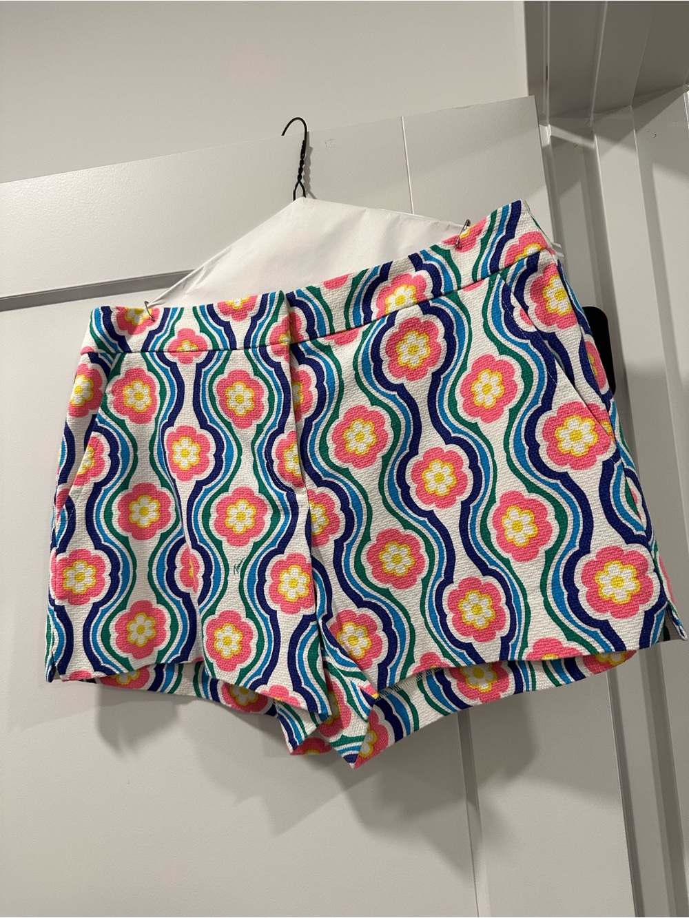 Trina Turk Multicolor Floral Wave Skort Shorts